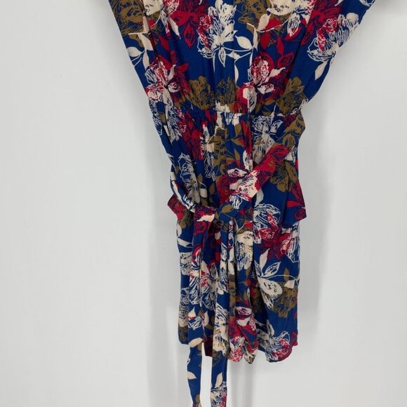 Custom made In Vietnam floral Romper red blue S - Picture 6 of 13